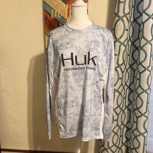Huk Light Blue Camo Performance Shirt